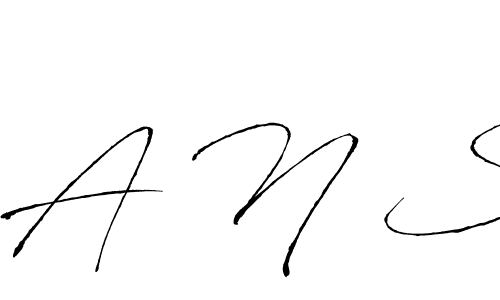 How to Draw A N S signature style? Antro_Vectra is a latest design signature styles for name A N S. A N S signature style 6 images and pictures png