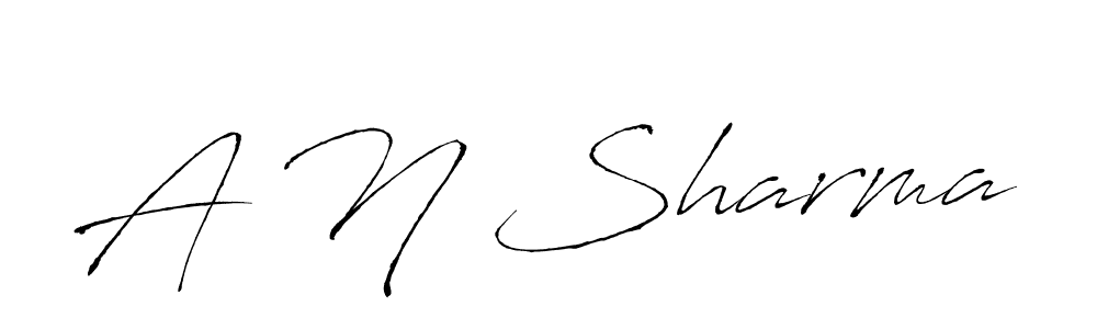 Use a signature maker to create a handwritten signature online. With this signature software, you can design (Antro_Vectra) your own signature for name A N Sharma. A N Sharma signature style 6 images and pictures png