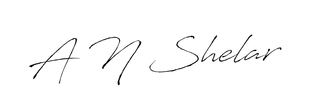 The best way (Antro_Vectra) to make a short signature is to pick only two or three words in your name. The name A N Shelar include a total of six letters. For converting this name. A N Shelar signature style 6 images and pictures png