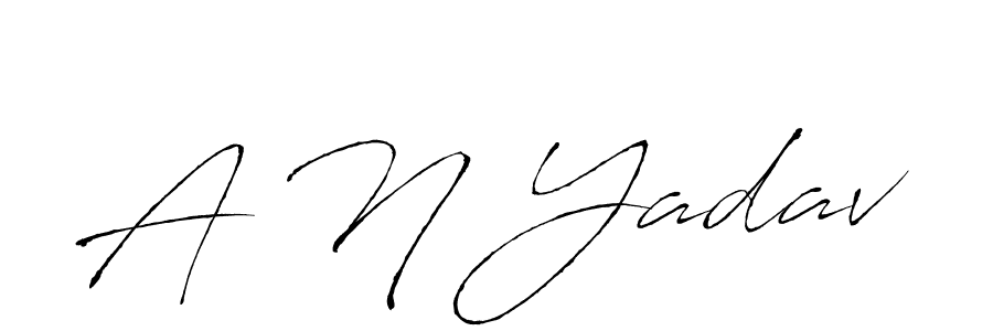 Design your own signature with our free online signature maker. With this signature software, you can create a handwritten (Antro_Vectra) signature for name A N Yadav. A N Yadav signature style 6 images and pictures png