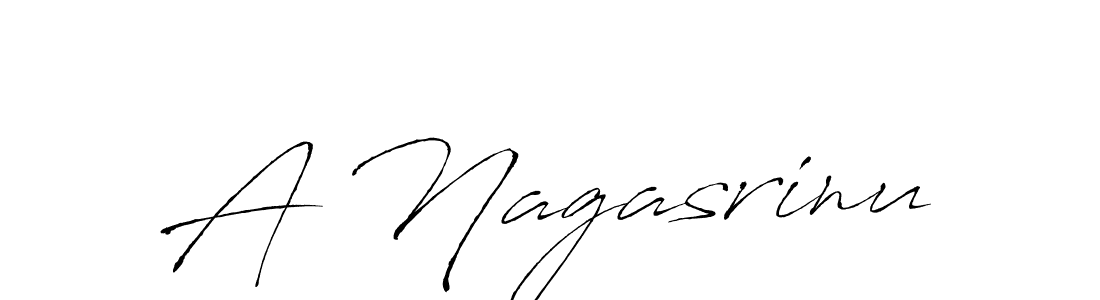 Make a beautiful signature design for name A Nagasrinu. With this signature (Antro_Vectra) style, you can create a handwritten signature for free. A Nagasrinu signature style 6 images and pictures png