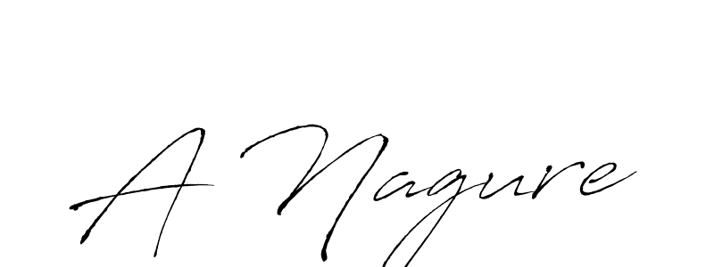 Make a beautiful signature design for name A Nagure. With this signature (Antro_Vectra) style, you can create a handwritten signature for free. A Nagure signature style 6 images and pictures png