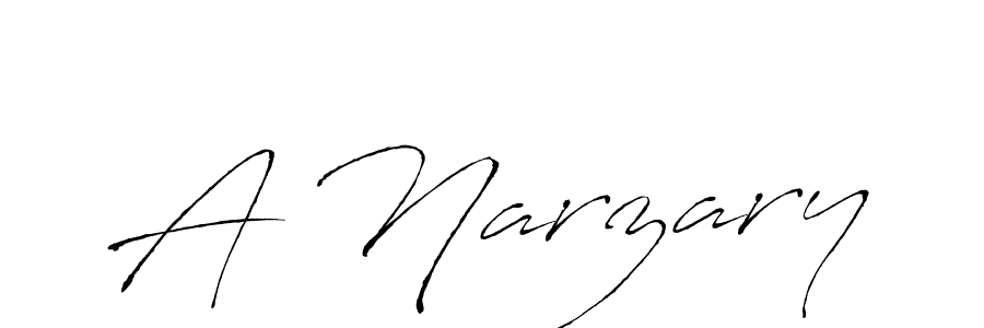 How to make A Narzary signature? Antro_Vectra is a professional autograph style. Create handwritten signature for A Narzary name. A Narzary signature style 6 images and pictures png