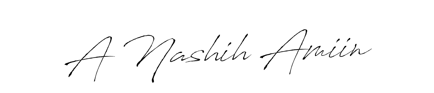 if you are searching for the best signature style for your name A Nashih Amiin. so please give up your signature search. here we have designed multiple signature styles  using Antro_Vectra. A Nashih Amiin signature style 6 images and pictures png