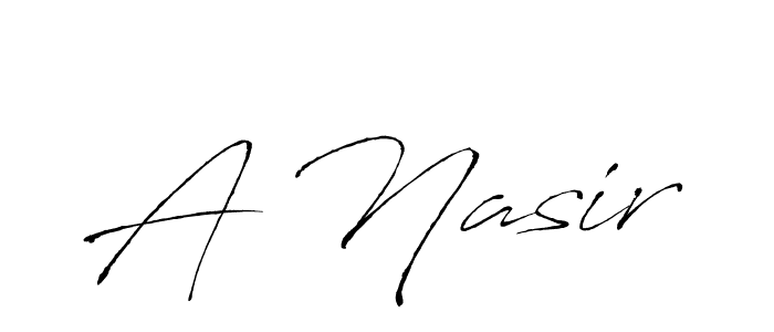 Use a signature maker to create a handwritten signature online. With this signature software, you can design (Antro_Vectra) your own signature for name A Nasir. A Nasir signature style 6 images and pictures png