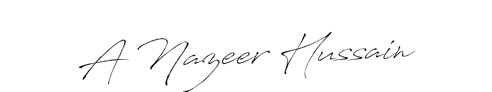 Best and Professional Signature Style for A Nazeer Hussain. Antro_Vectra Best Signature Style Collection. A Nazeer Hussain signature style 6 images and pictures png