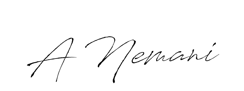 Also we have A Nemani name is the best signature style. Create professional handwritten signature collection using Antro_Vectra autograph style. A Nemani signature style 6 images and pictures png