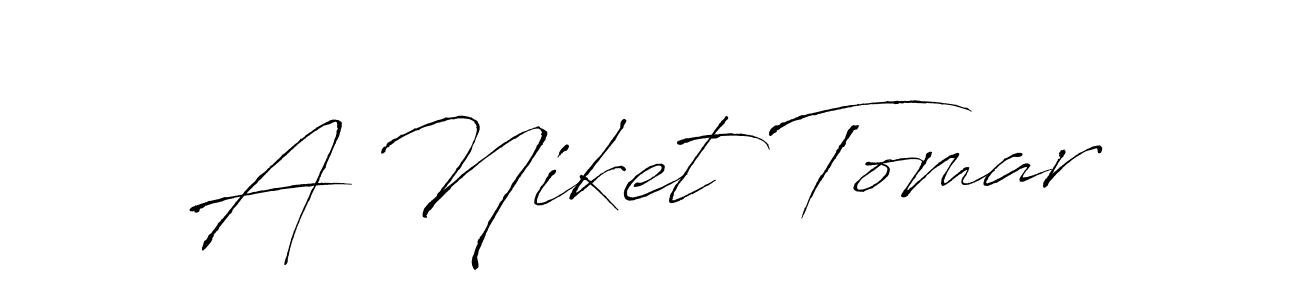 Similarly Antro_Vectra is the best handwritten signature design. Signature creator online .You can use it as an online autograph creator for name A Niket Tomar. A Niket Tomar signature style 6 images and pictures png