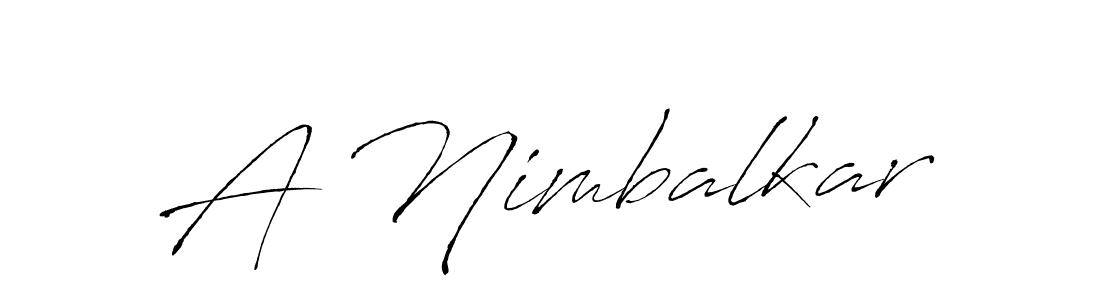 A Nimbalkar stylish signature style. Best Handwritten Sign (Antro_Vectra) for my name. Handwritten Signature Collection Ideas for my name A Nimbalkar. A Nimbalkar signature style 6 images and pictures png