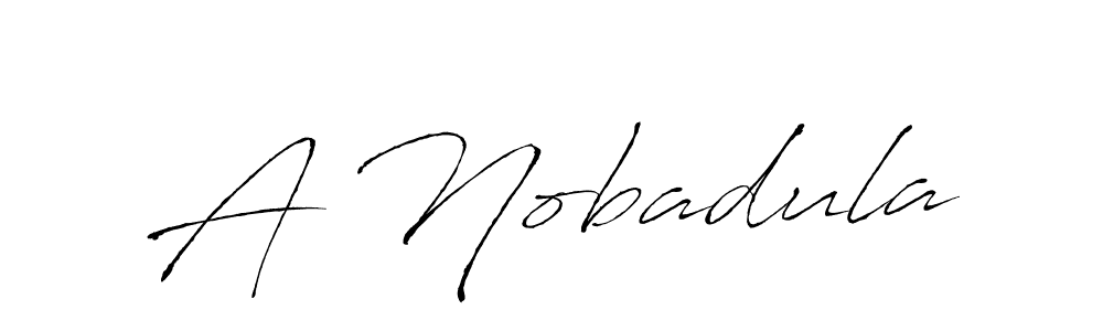 How to make A Nobadula signature? Antro_Vectra is a professional autograph style. Create handwritten signature for A Nobadula name. A Nobadula signature style 6 images and pictures png