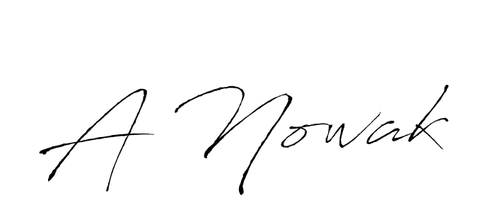 How to make A Nowak name signature. Use Antro_Vectra style for creating short signs online. This is the latest handwritten sign. A Nowak signature style 6 images and pictures png