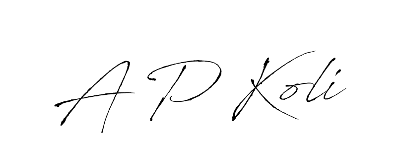 Similarly Antro_Vectra is the best handwritten signature design. Signature creator online .You can use it as an online autograph creator for name A P Koli. A P Koli signature style 6 images and pictures png