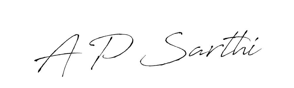 Similarly Antro_Vectra is the best handwritten signature design. Signature creator online .You can use it as an online autograph creator for name A P Sarthi. A P Sarthi signature style 6 images and pictures png