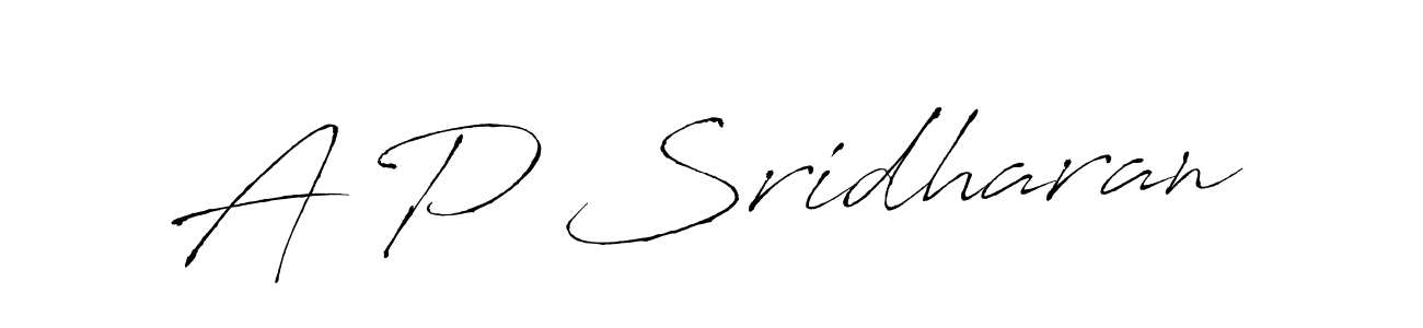 Similarly Antro_Vectra is the best handwritten signature design. Signature creator online .You can use it as an online autograph creator for name A P Sridharan. A P Sridharan signature style 6 images and pictures png