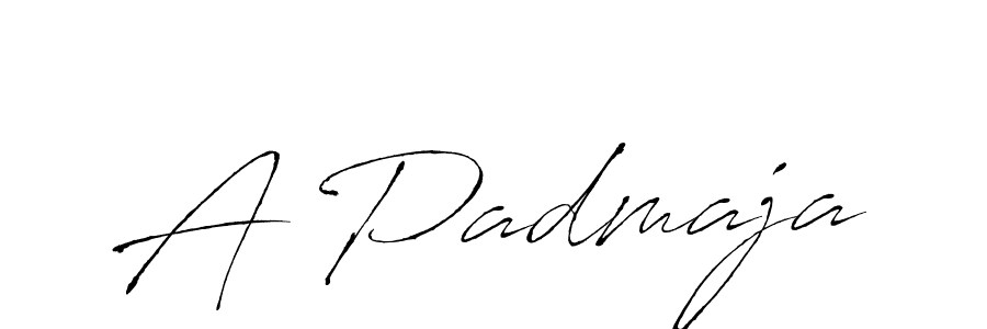 Design your own signature with our free online signature maker. With this signature software, you can create a handwritten (Antro_Vectra) signature for name A Padmaja. A Padmaja signature style 6 images and pictures png