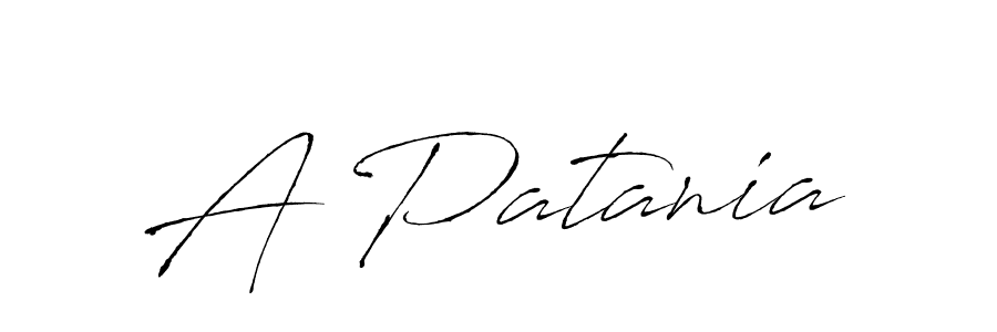 Use a signature maker to create a handwritten signature online. With this signature software, you can design (Antro_Vectra) your own signature for name A Patania. A Patania signature style 6 images and pictures png