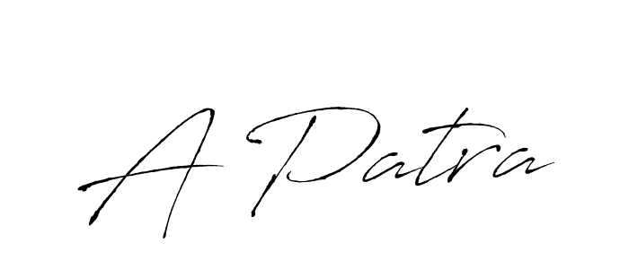 Design your own signature with our free online signature maker. With this signature software, you can create a handwritten (Antro_Vectra) signature for name A Patra. A Patra signature style 6 images and pictures png