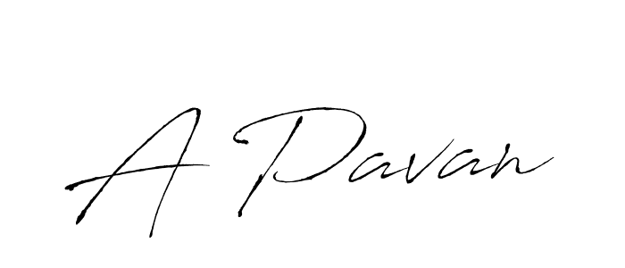 A Pavan stylish signature style. Best Handwritten Sign (Antro_Vectra) for my name. Handwritten Signature Collection Ideas for my name A Pavan. A Pavan signature style 6 images and pictures png