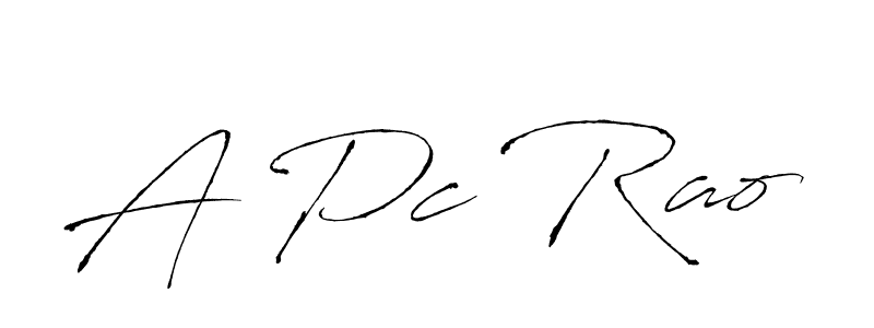 Make a beautiful signature design for name A Pc Rao. With this signature (Antro_Vectra) style, you can create a handwritten signature for free. A Pc Rao signature style 6 images and pictures png