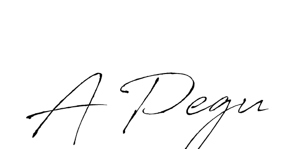 A Pegu stylish signature style. Best Handwritten Sign (Antro_Vectra) for my name. Handwritten Signature Collection Ideas for my name A Pegu. A Pegu signature style 6 images and pictures png