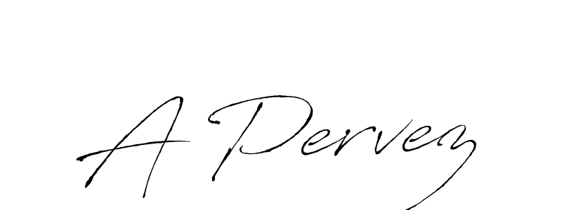 The best way (Antro_Vectra) to make a short signature is to pick only two or three words in your name. The name A Pervez include a total of six letters. For converting this name. A Pervez signature style 6 images and pictures png