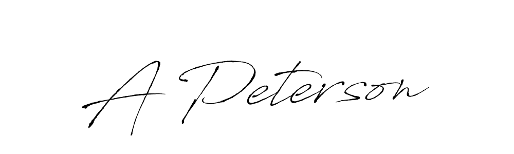 A Peterson stylish signature style. Best Handwritten Sign (Antro_Vectra) for my name. Handwritten Signature Collection Ideas for my name A Peterson. A Peterson signature style 6 images and pictures png