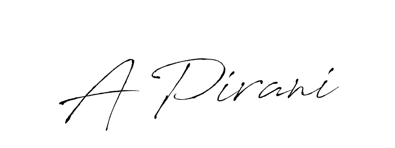 How to Draw A Pirani signature style? Antro_Vectra is a latest design signature styles for name A Pirani. A Pirani signature style 6 images and pictures png