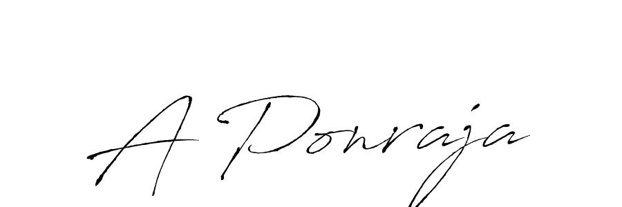 Design your own signature with our free online signature maker. With this signature software, you can create a handwritten (Antro_Vectra) signature for name A Ponraja. A Ponraja signature style 6 images and pictures png