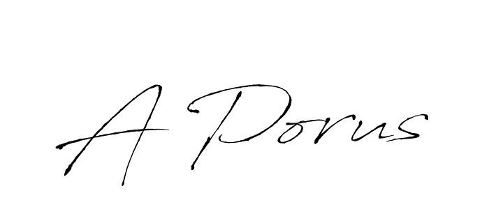 Once you've used our free online signature maker to create your best signature Antro_Vectra style, it's time to enjoy all of the benefits that A Porus name signing documents. A Porus signature style 6 images and pictures png