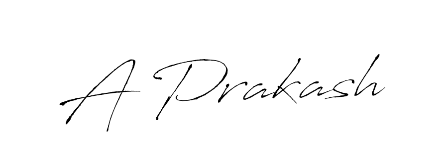 Make a beautiful signature design for name A Prakash. With this signature (Antro_Vectra) style, you can create a handwritten signature for free. A Prakash signature style 6 images and pictures png