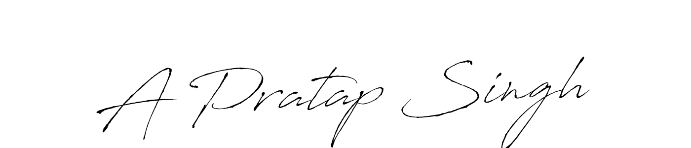 A Pratap Singh stylish signature style. Best Handwritten Sign (Antro_Vectra) for my name. Handwritten Signature Collection Ideas for my name A Pratap Singh. A Pratap Singh signature style 6 images and pictures png