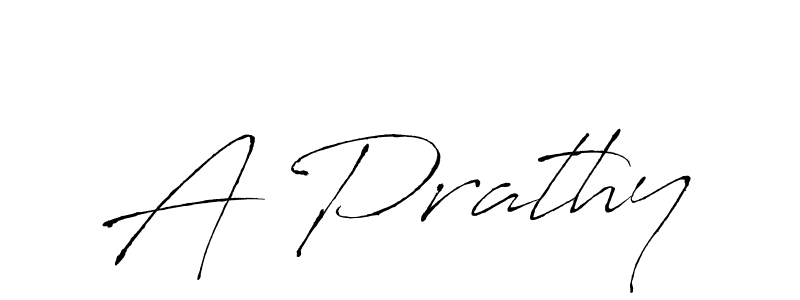 Make a beautiful signature design for name A Prathy. With this signature (Antro_Vectra) style, you can create a handwritten signature for free. A Prathy signature style 6 images and pictures png