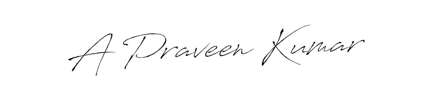 How to make A Praveen Kumar signature? Antro_Vectra is a professional autograph style. Create handwritten signature for A Praveen Kumar name. A Praveen Kumar signature style 6 images and pictures png