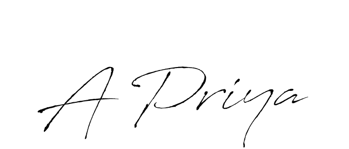 Create a beautiful signature design for name A Priya. With this signature (Antro_Vectra) fonts, you can make a handwritten signature for free. A Priya signature style 6 images and pictures png