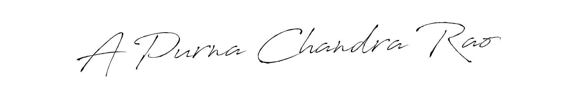 Use a signature maker to create a handwritten signature online. With this signature software, you can design (Antro_Vectra) your own signature for name A Purna Chandra Rao. A Purna Chandra Rao signature style 6 images and pictures png