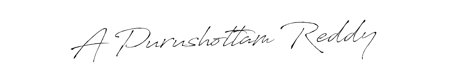Antro_Vectra is a professional signature style that is perfect for those who want to add a touch of class to their signature. It is also a great choice for those who want to make their signature more unique. Get A Purushottam Reddy name to fancy signature for free. A Purushottam Reddy signature style 6 images and pictures png