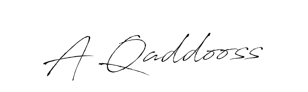 Make a beautiful signature design for name A Qaddooss. With this signature (Antro_Vectra) style, you can create a handwritten signature for free. A Qaddooss signature style 6 images and pictures png