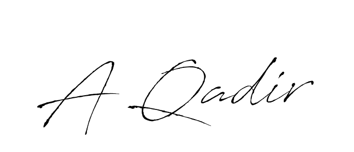 Create a beautiful signature design for name A Qadir. With this signature (Antro_Vectra) fonts, you can make a handwritten signature for free. A Qadir signature style 6 images and pictures png