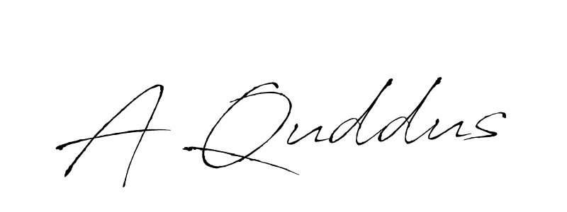 Make a beautiful signature design for name A Quddus. With this signature (Antro_Vectra) style, you can create a handwritten signature for free. A Quddus signature style 6 images and pictures png