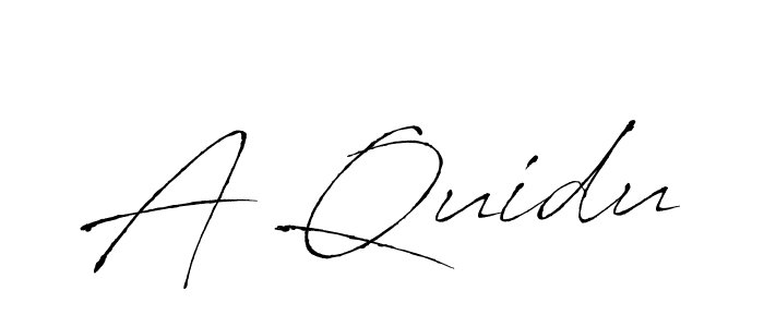 This is the best signature style for the A Quidu name. Also you like these signature font (Antro_Vectra). Mix name signature. A Quidu signature style 6 images and pictures png