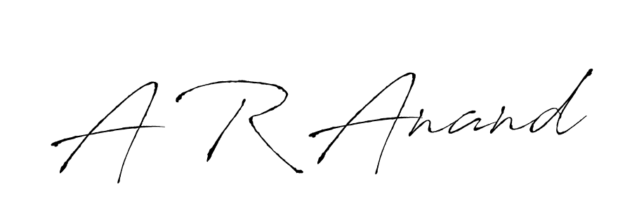 The best way (Antro_Vectra) to make a short signature is to pick only two or three words in your name. The name A R Anand include a total of six letters. For converting this name. A R Anand signature style 6 images and pictures png