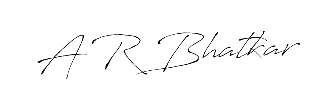 The best way (Antro_Vectra) to make a short signature is to pick only two or three words in your name. The name A R Bhatkar include a total of six letters. For converting this name. A R Bhatkar signature style 6 images and pictures png