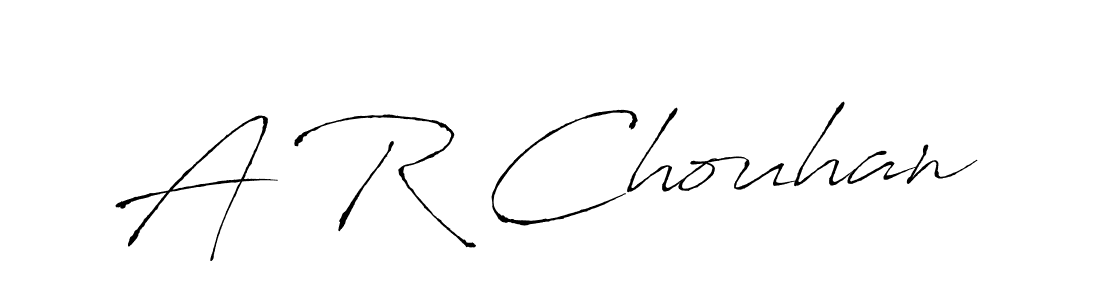 A R Chouhan stylish signature style. Best Handwritten Sign (Antro_Vectra) for my name. Handwritten Signature Collection Ideas for my name A R Chouhan. A R Chouhan signature style 6 images and pictures png