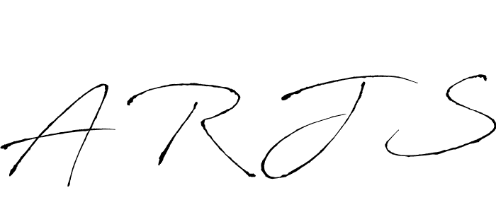 Make a beautiful signature design for name A R J S. With this signature (Antro_Vectra) style, you can create a handwritten signature for free. A R J S signature style 6 images and pictures png