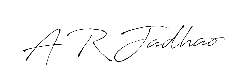 Also we have A R Jadhao name is the best signature style. Create professional handwritten signature collection using Antro_Vectra autograph style. A R Jadhao signature style 6 images and pictures png