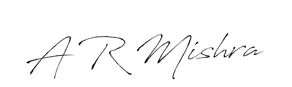 A R Mishra stylish signature style. Best Handwritten Sign (Antro_Vectra) for my name. Handwritten Signature Collection Ideas for my name A R Mishra. A R Mishra signature style 6 images and pictures png