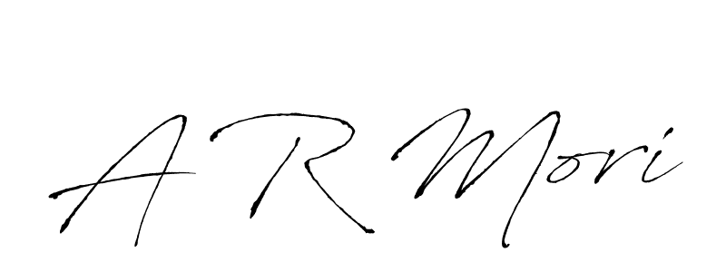 The best way (Antro_Vectra) to make a short signature is to pick only two or three words in your name. The name A R Mori include a total of six letters. For converting this name. A R Mori signature style 6 images and pictures png