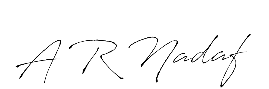 Design your own signature with our free online signature maker. With this signature software, you can create a handwritten (Antro_Vectra) signature for name A R Nadaf. A R Nadaf signature style 6 images and pictures png