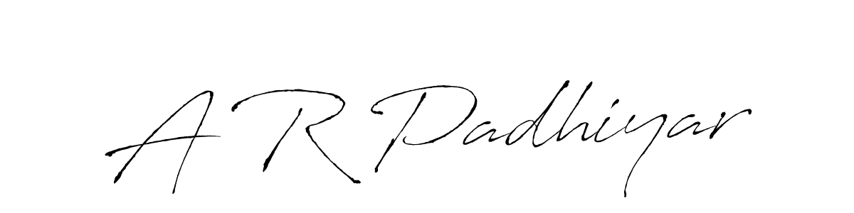 Also You can easily find your signature by using the search form. We will create A R Padhiyar name handwritten signature images for you free of cost using Antro_Vectra sign style. A R Padhiyar signature style 6 images and pictures png