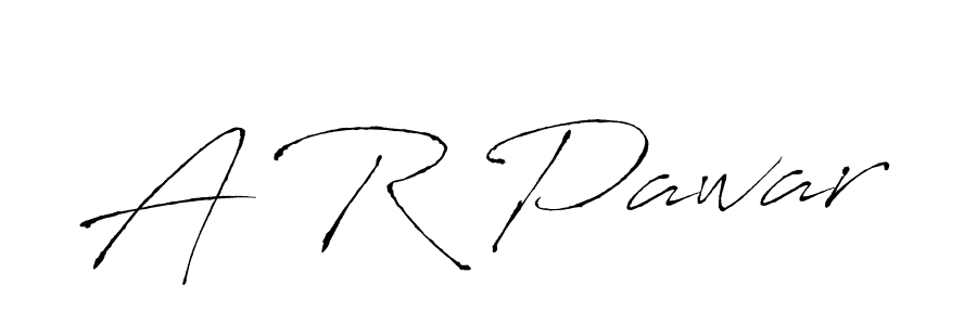 How to make A R Pawar signature? Antro_Vectra is a professional autograph style. Create handwritten signature for A R Pawar name. A R Pawar signature style 6 images and pictures png